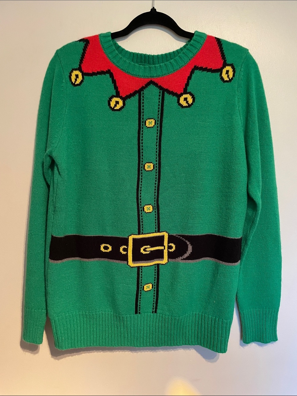 Ugly Christmas Sweater Green & Red Crewneck size Mรฉdium